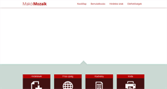 Desktop Screenshot of makoimozaik.hu